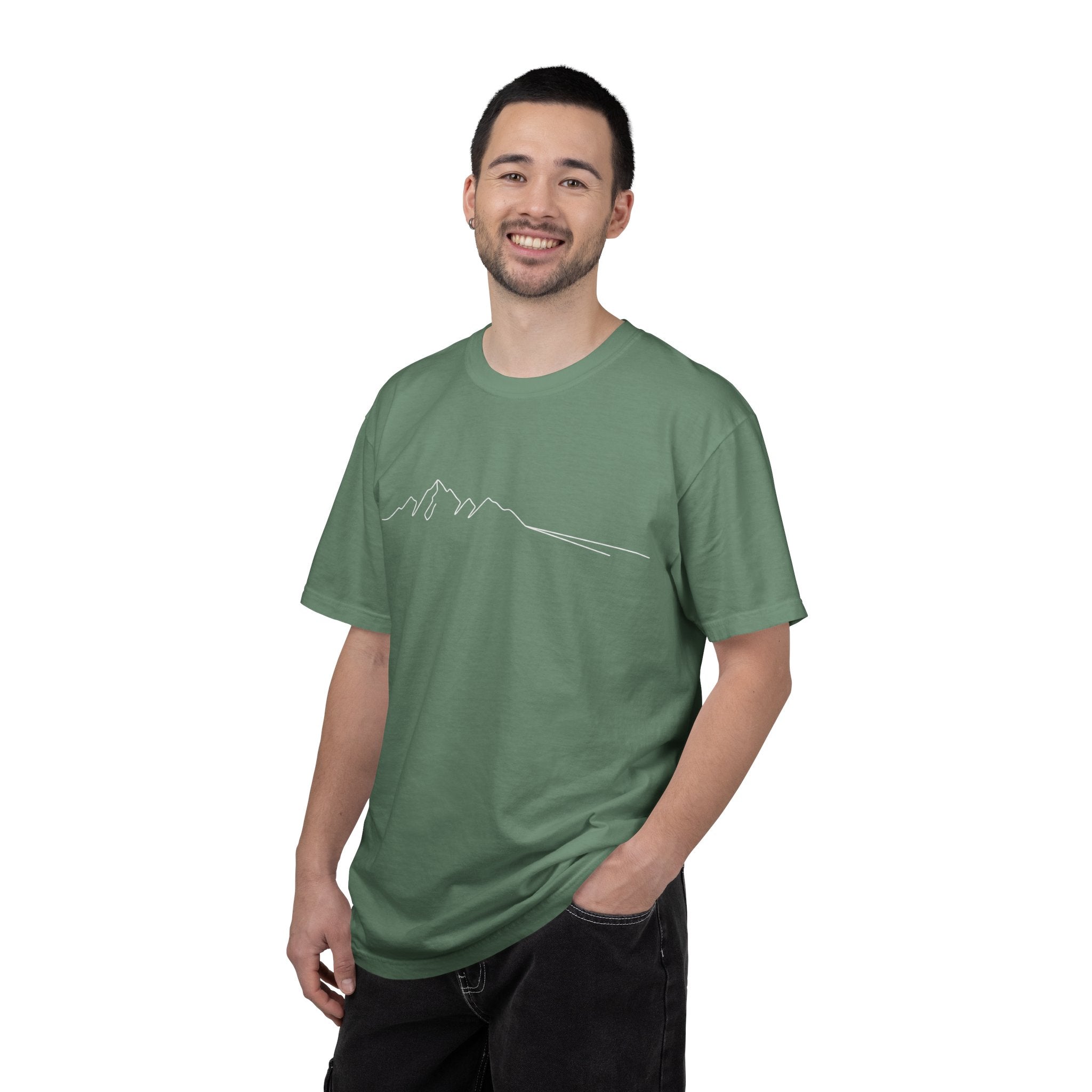 Mountain Outline T-Shirt — Minimalist Hiking Tee
