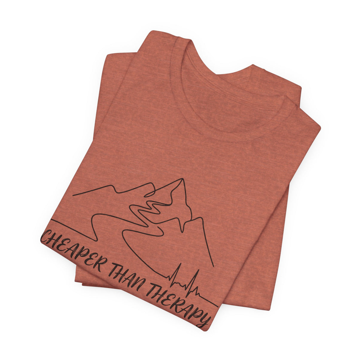 Cheaper Than Therapy | Mountain Hiking Graphic Tee