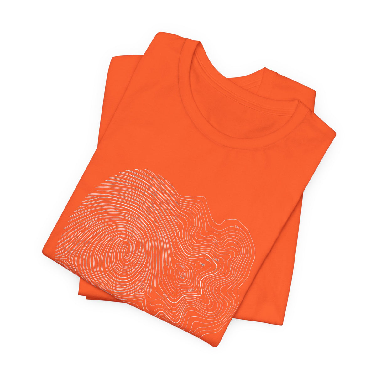 Topographic Map Art | Nature Graphic Tee