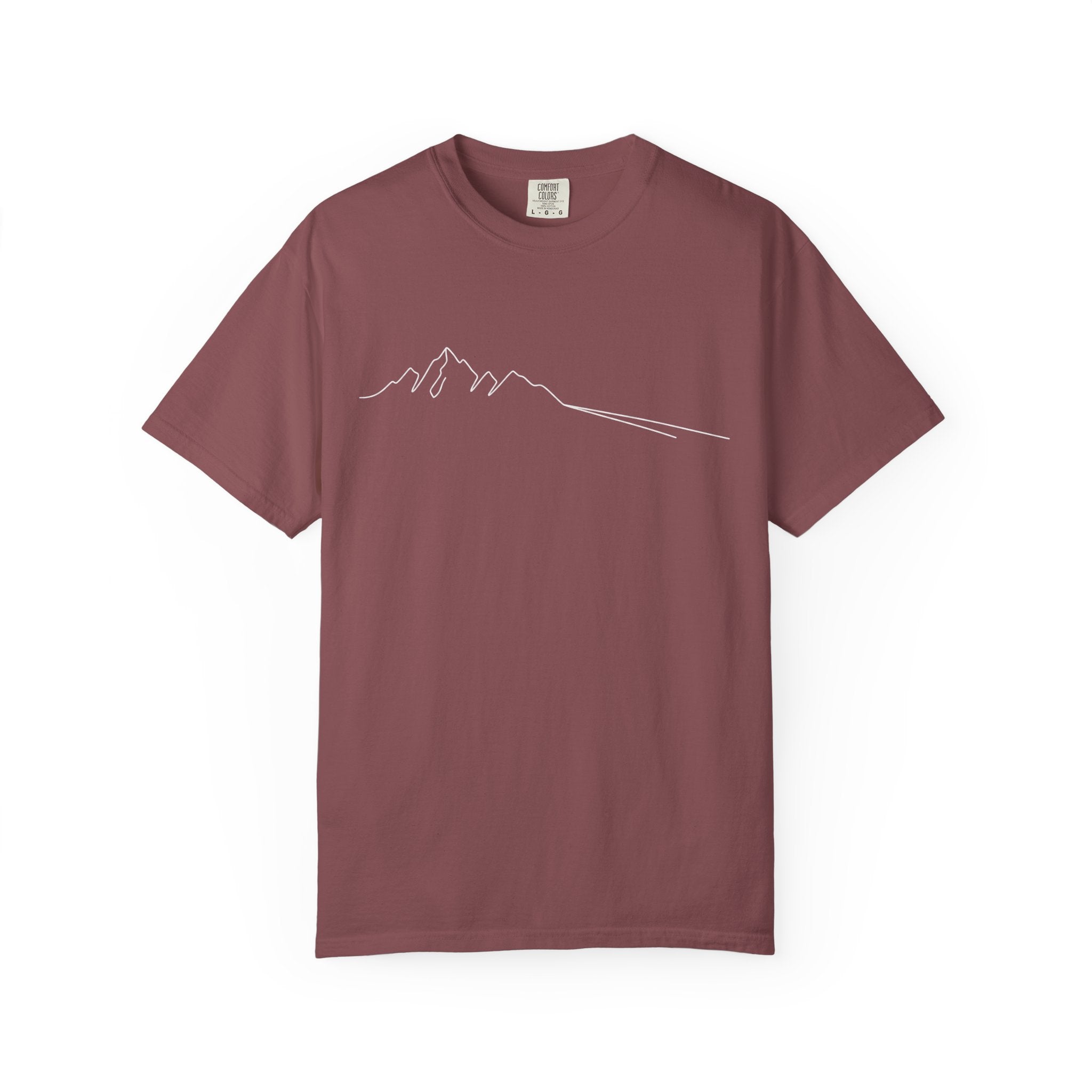 Mountain Outline T-Shirt — Minimalist Hiking Tee