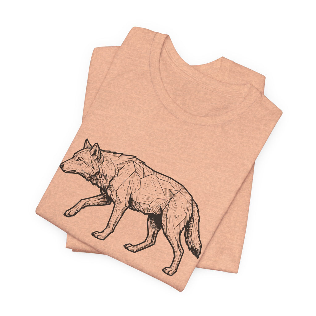 Geometric Wolf Wildlife Art | Nature Graphic Tee