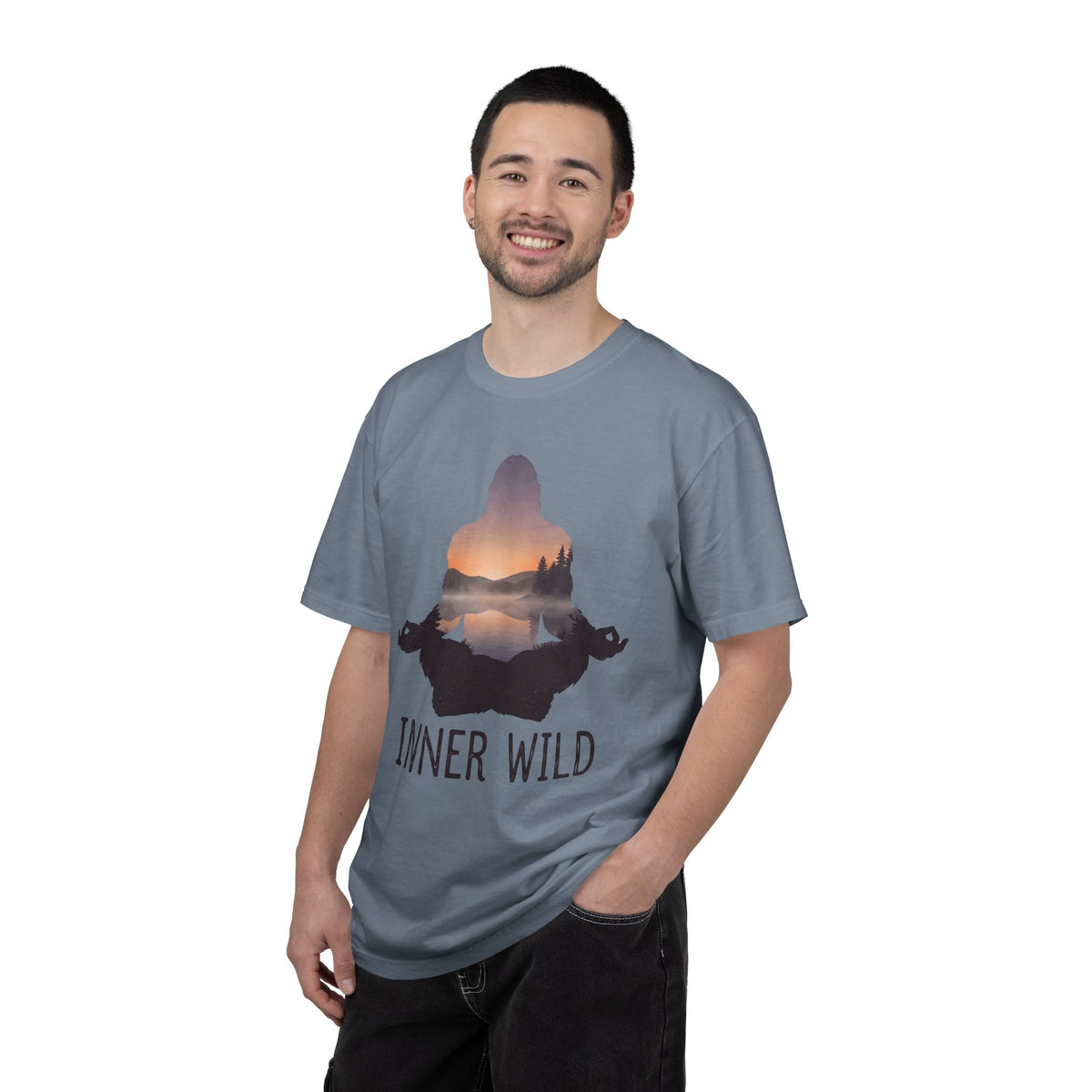 Inner Wild Meditation T-Shirt — Yoga & Nature Graphic Tee