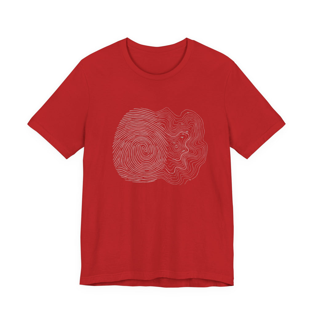 Topographic Map Art | Nature Graphic Tee