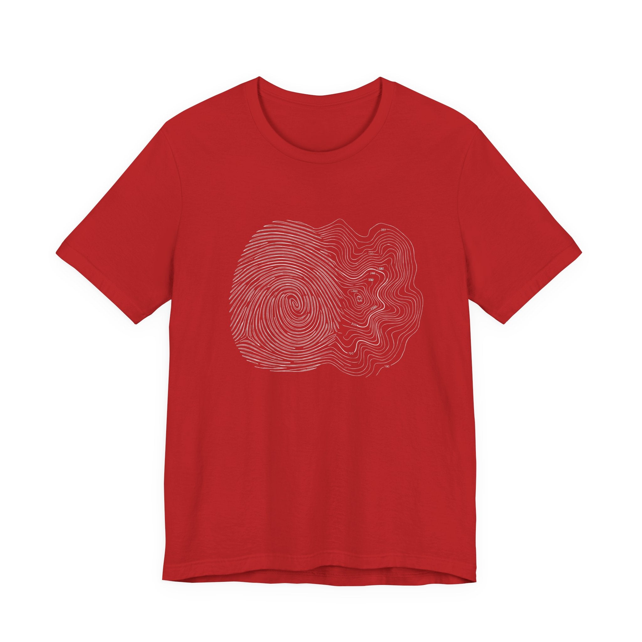 Topographic Map Art | Nature Graphic Tee