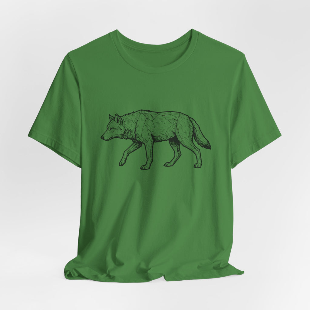 Geometric Wolf Wildlife Art | Nature Graphic Tee