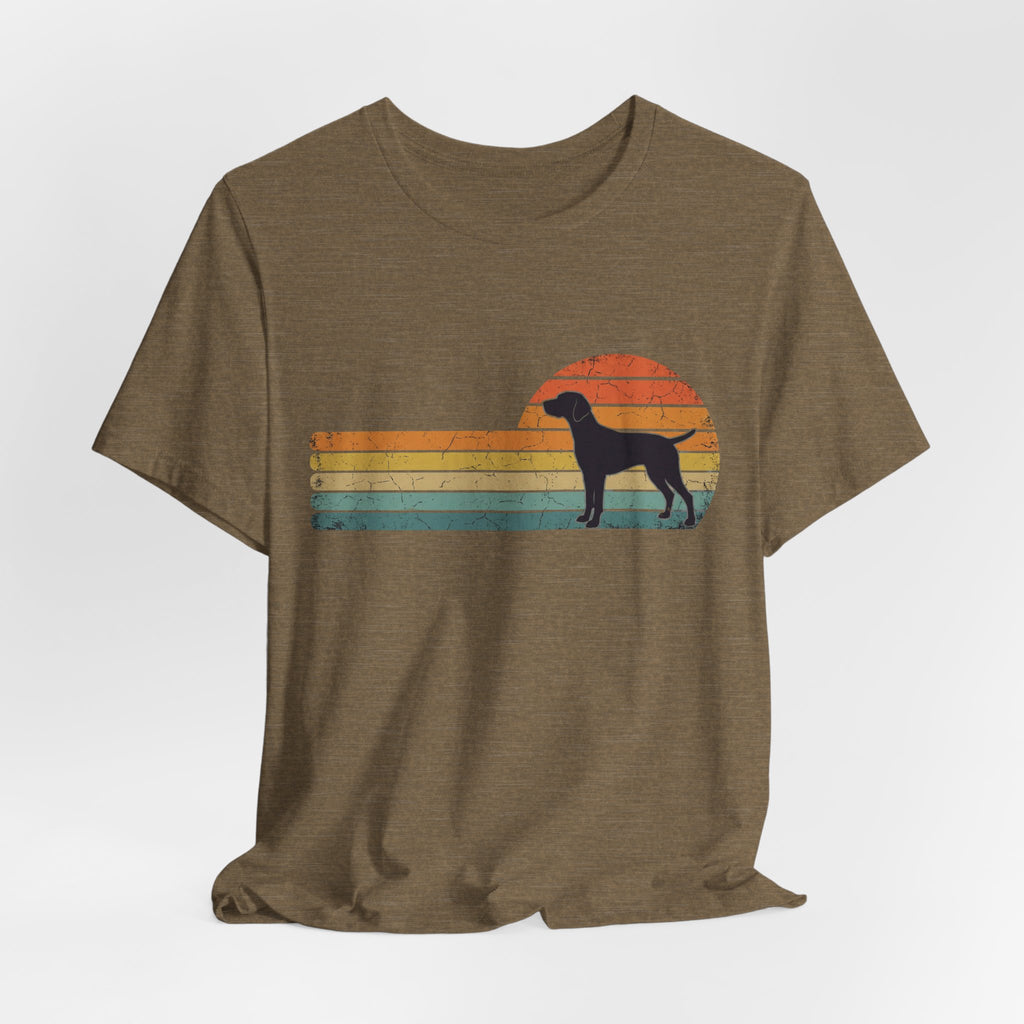 Retro Vizsla Sunset | Dog Lover Graphic Tee