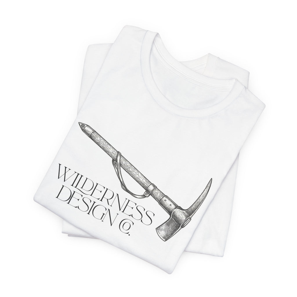 Wilderness Design Co. Ice Axe Tee — Mountain Climbing Vintage Graphic Shirt