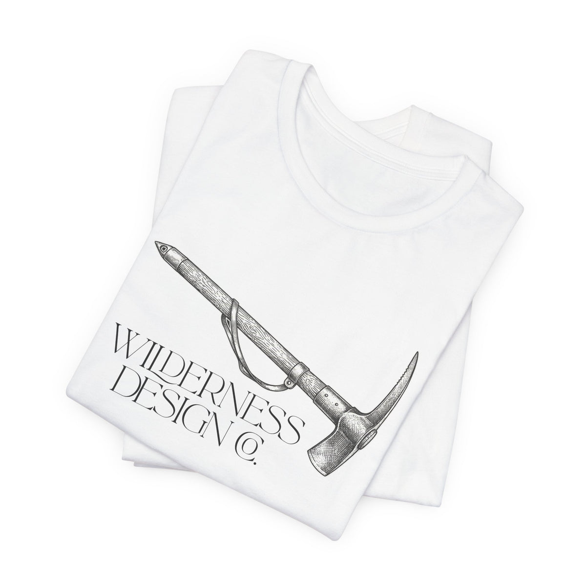 Wilderness Design Co. Ice Axe Tee — Mountain Climbing Vintage Graphic Shirt