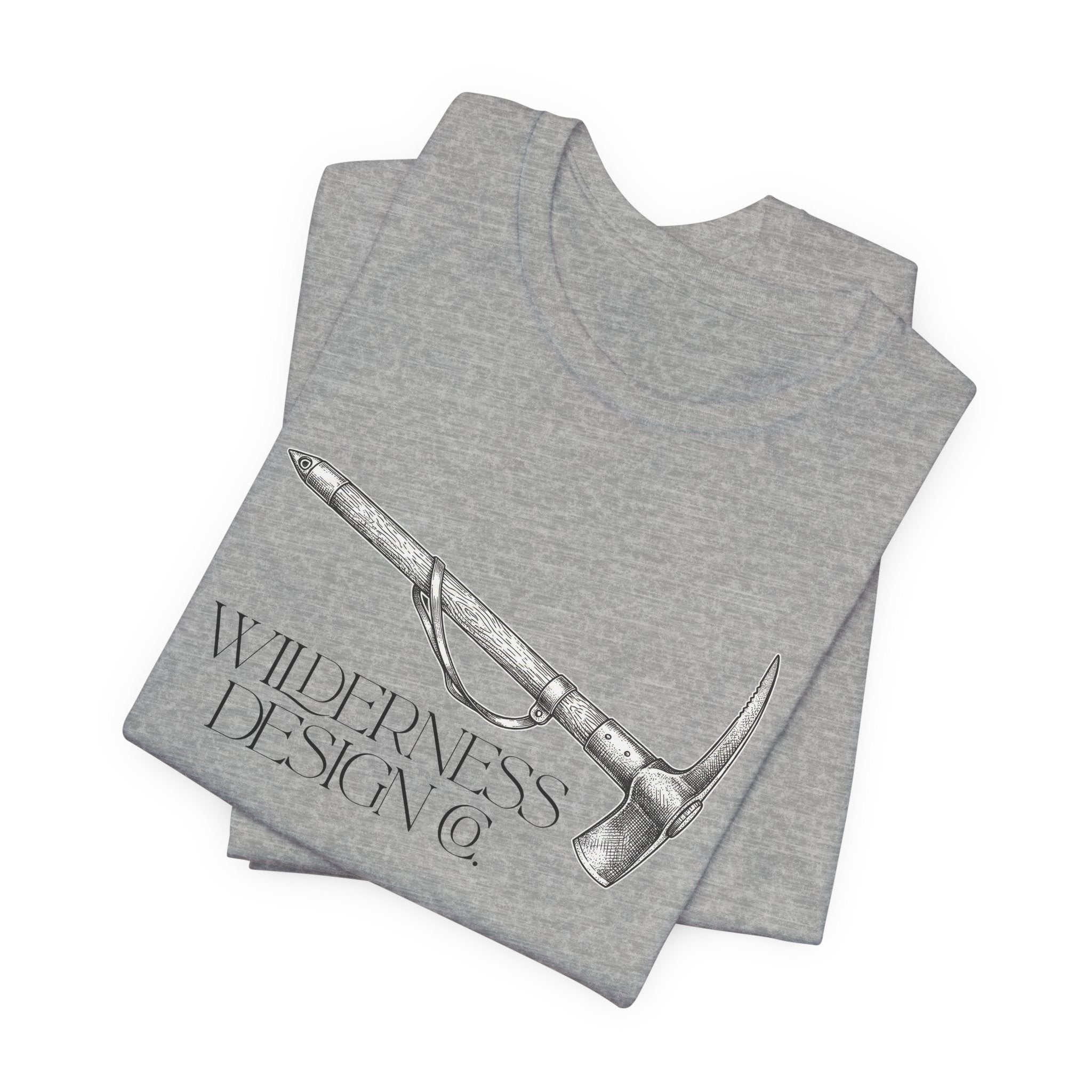 Wilderness Design Co. Ice Axe Tee — Mountain Climbing Vintage Graphic Shirt