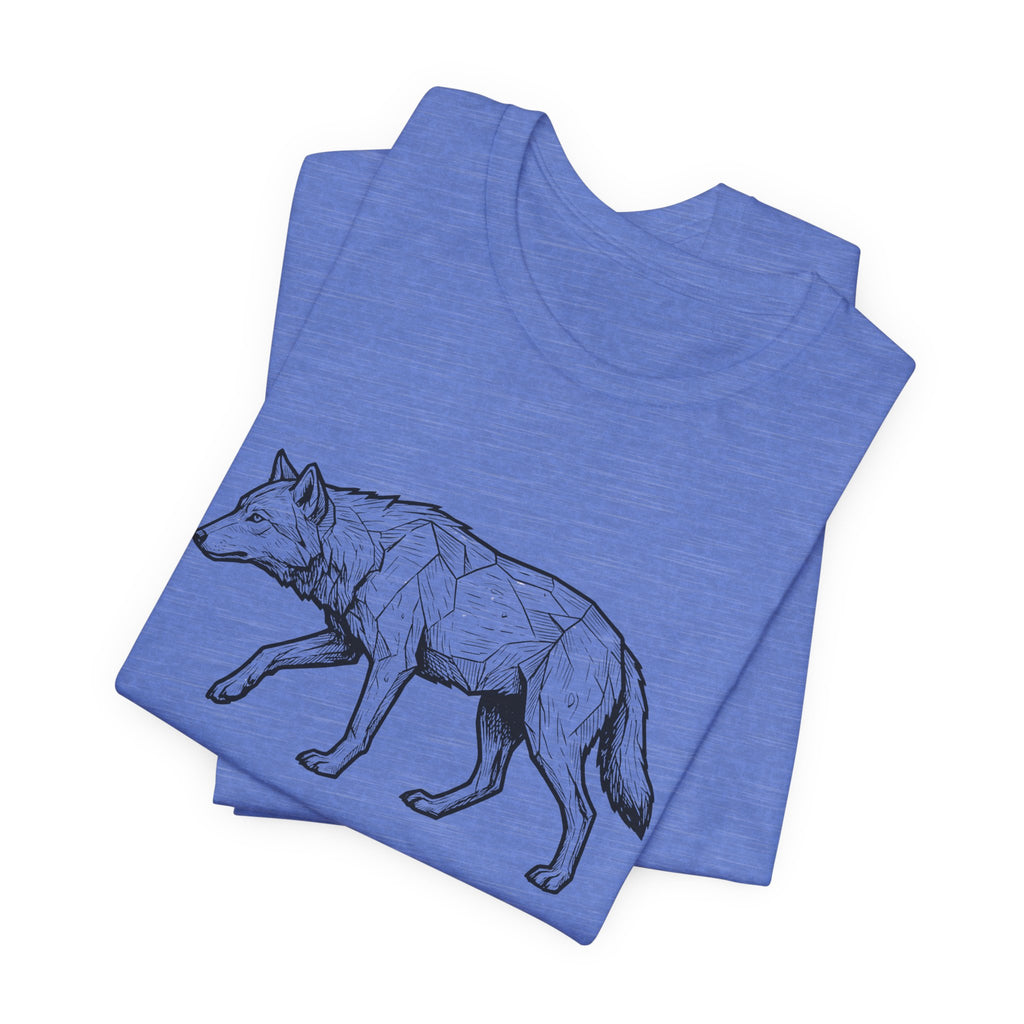 Geometric Wolf Wildlife Art | Nature Graphic Tee
