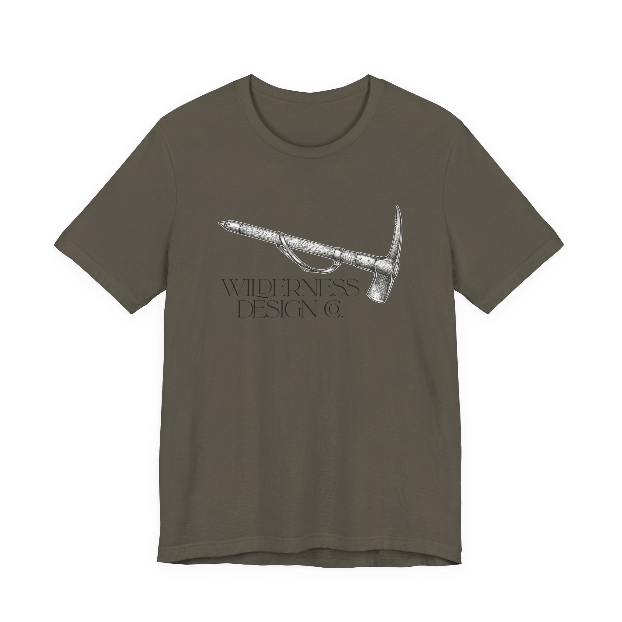 Wilderness Design Co. Ice Axe Tee — Mountain Climbing Vintage Graphic Shirt