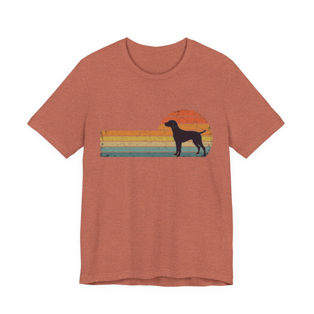 Retro Vizsla Sunset | Dog Lover Graphic Tee