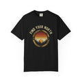 Find Your North T-Shirt — Vintage Compass Sunset Graphic Tee