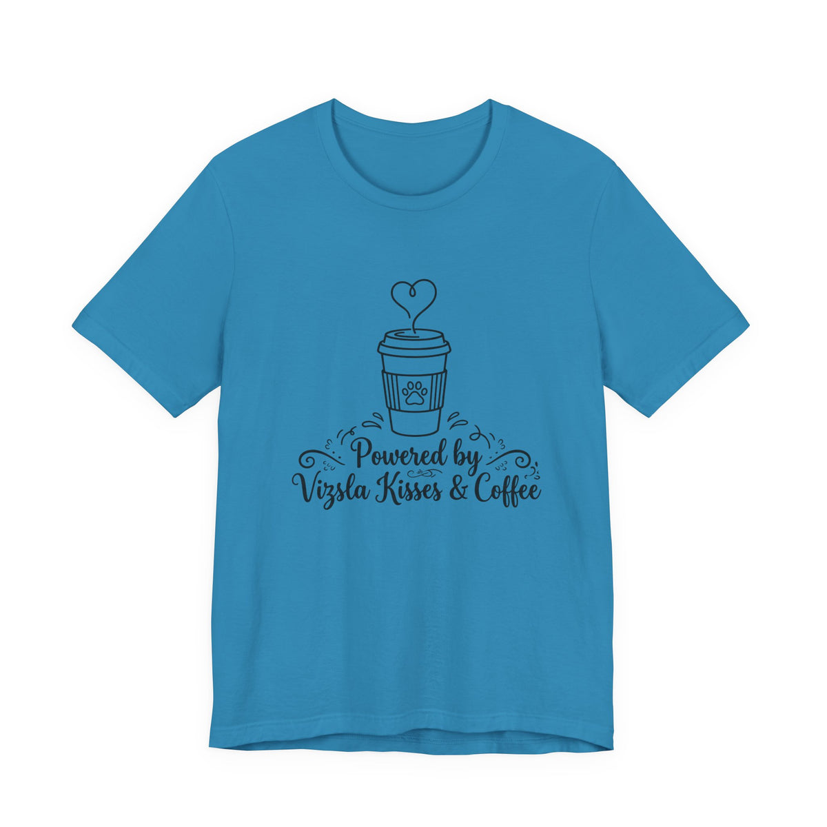 Powered by Vizsla Kisses and Coffee | Graphic Tee