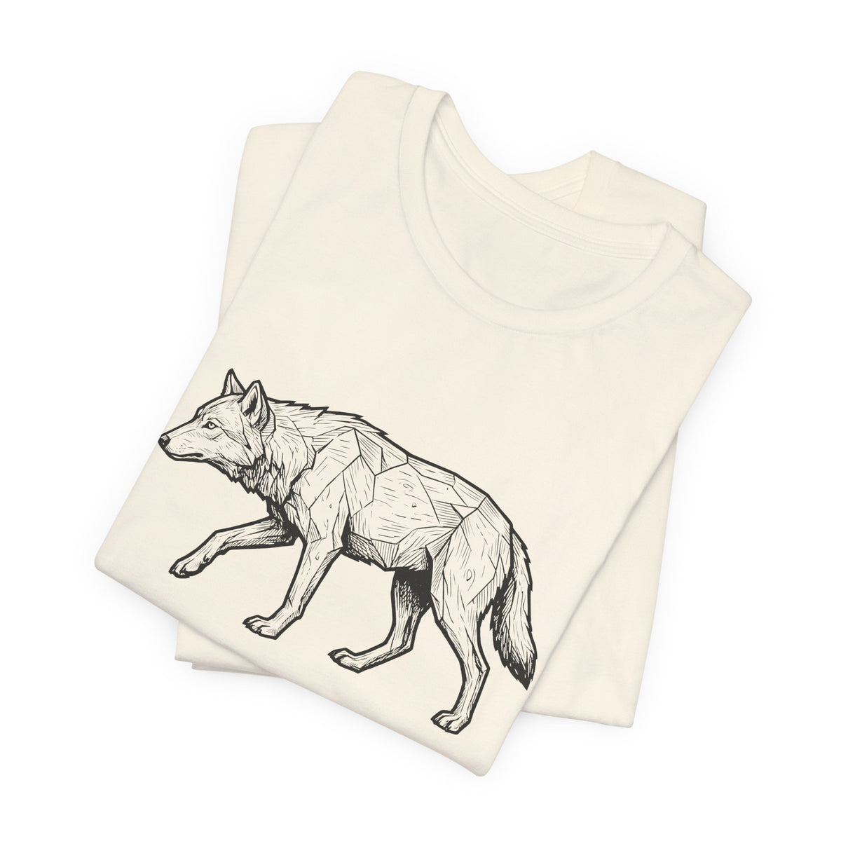 Geometric Wolf Wildlife Art | Nature Graphic Tee