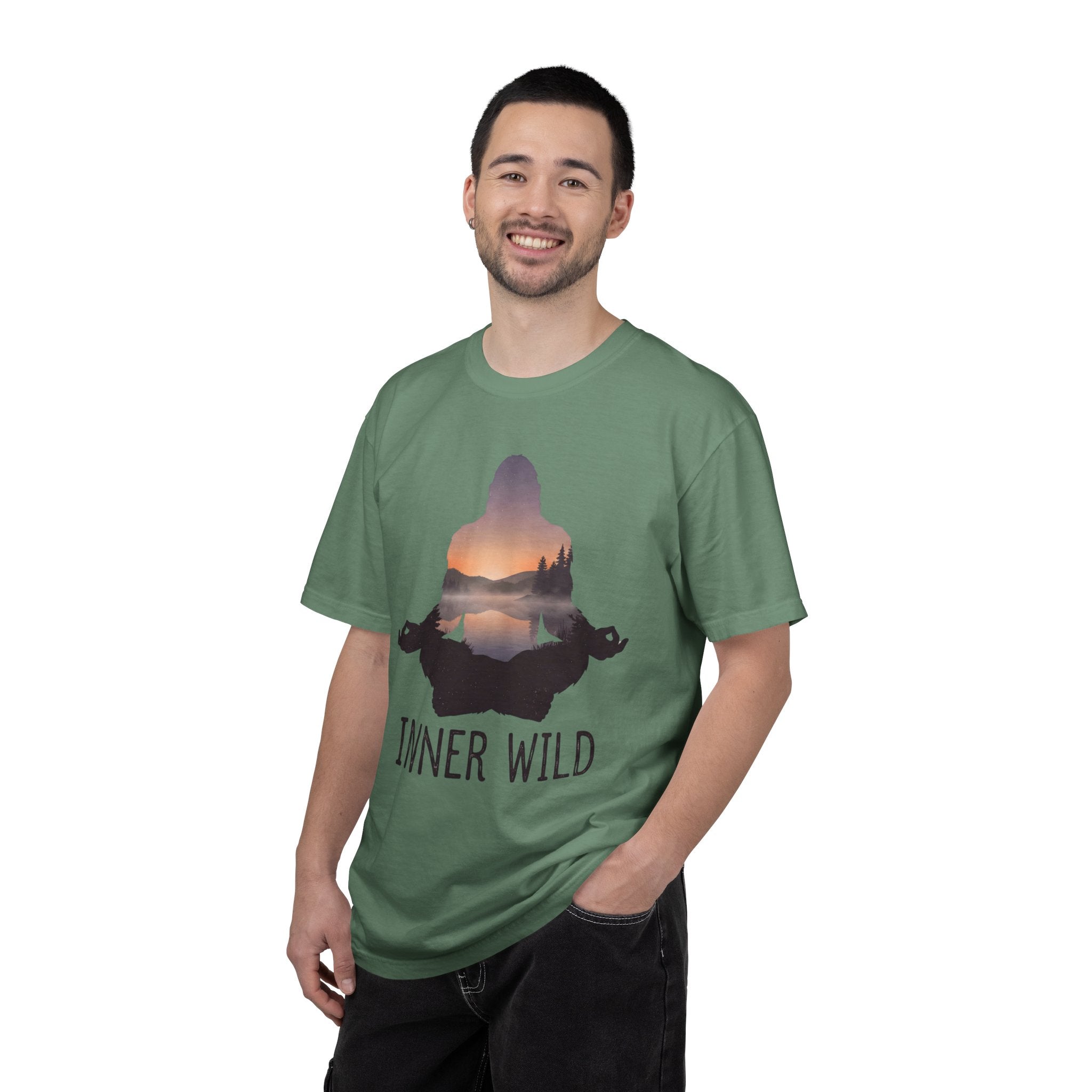 Inner Wild Meditation T-Shirt — Yoga & Nature Graphic Tee