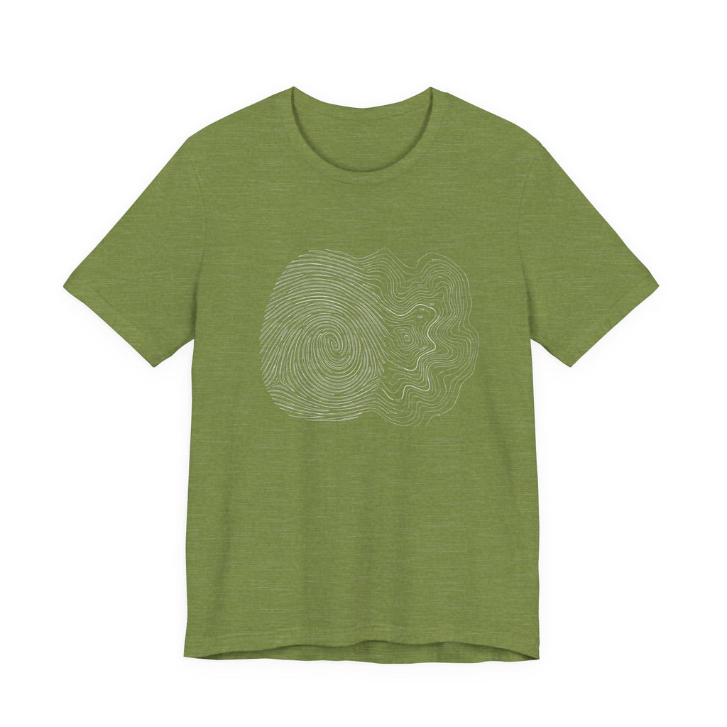 Topographic Map Art | Nature Graphic Tee