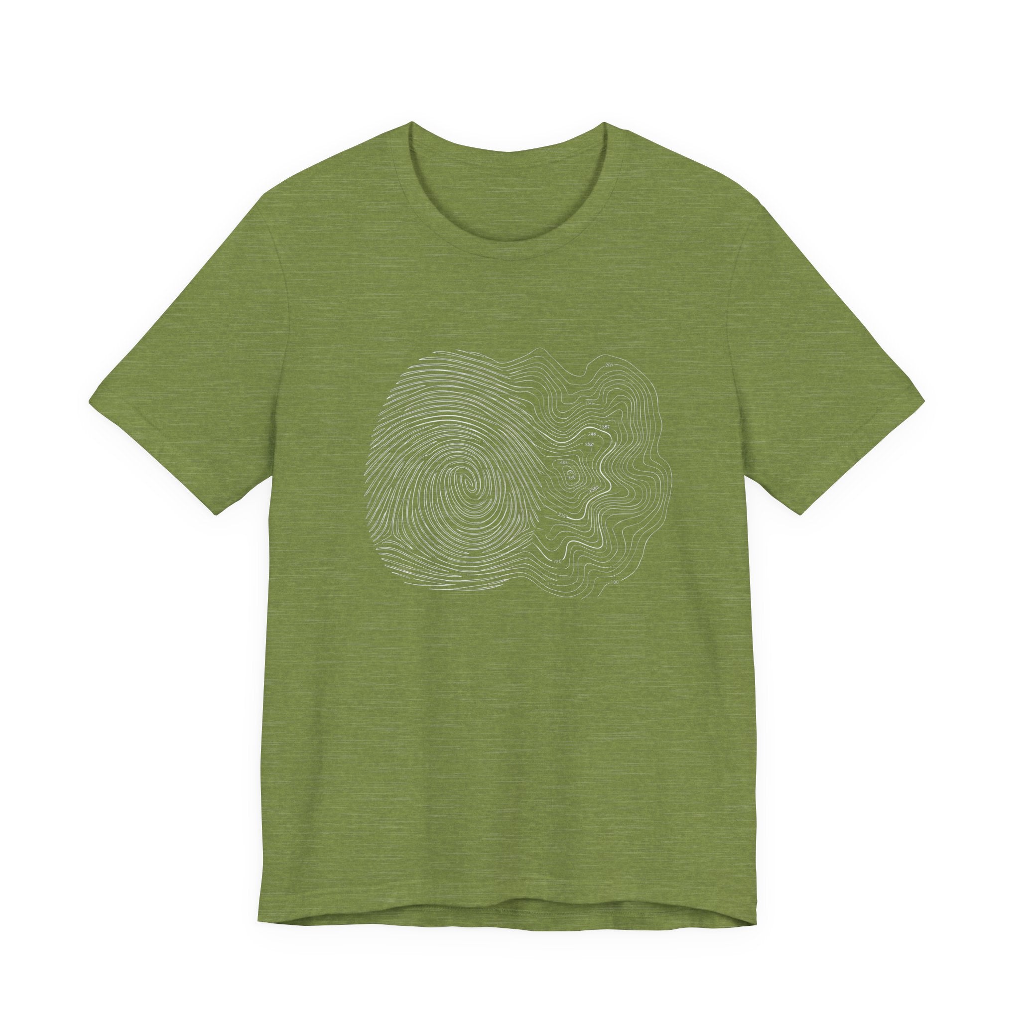 Topographic Map Art | Nature Graphic Tee