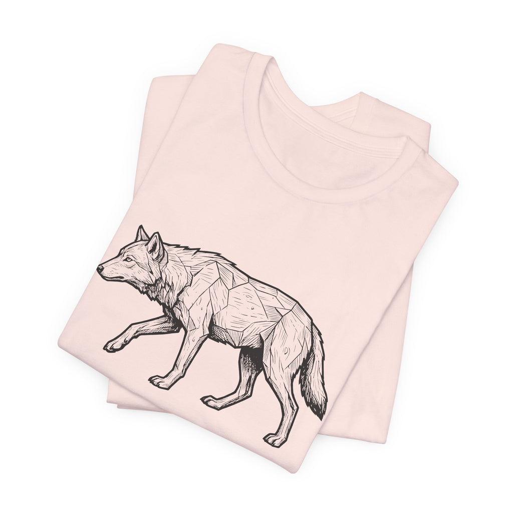 Geometric Wolf Wildlife Art | Nature Graphic Tee