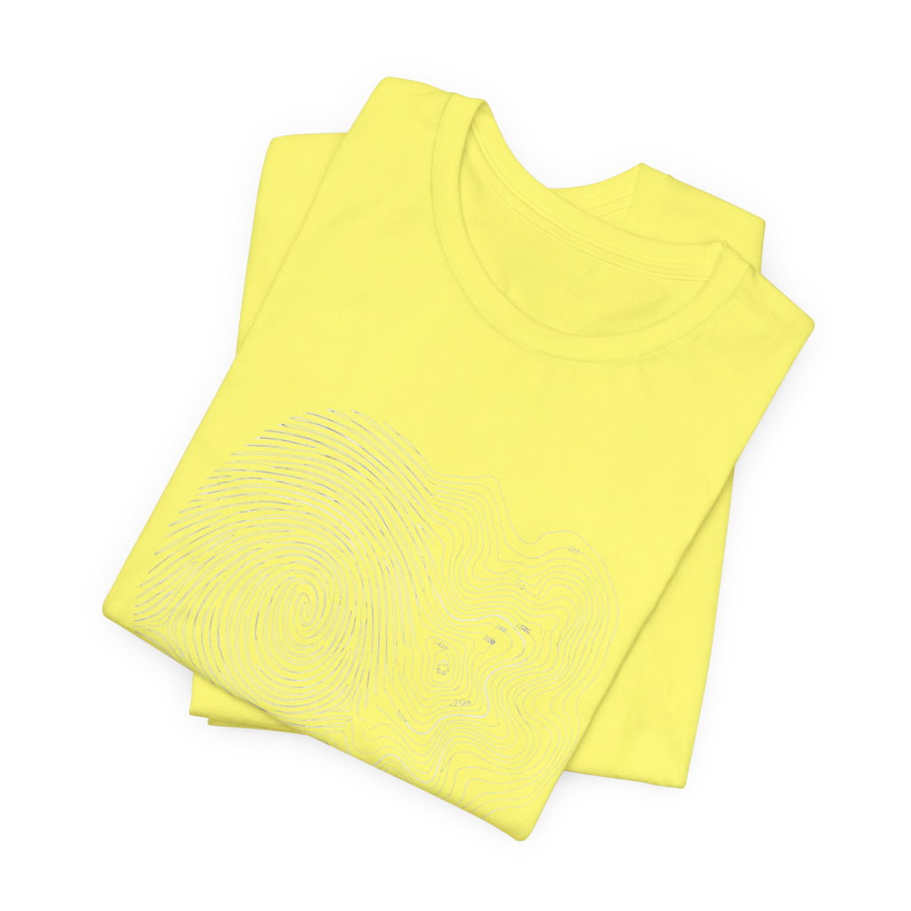 Topographic Map Art | Nature Graphic Tee