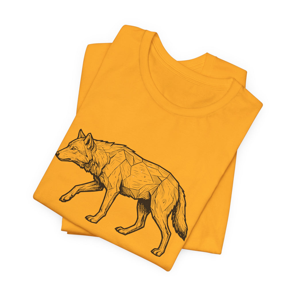 Geometric Wolf Wildlife Art | Nature Graphic Tee