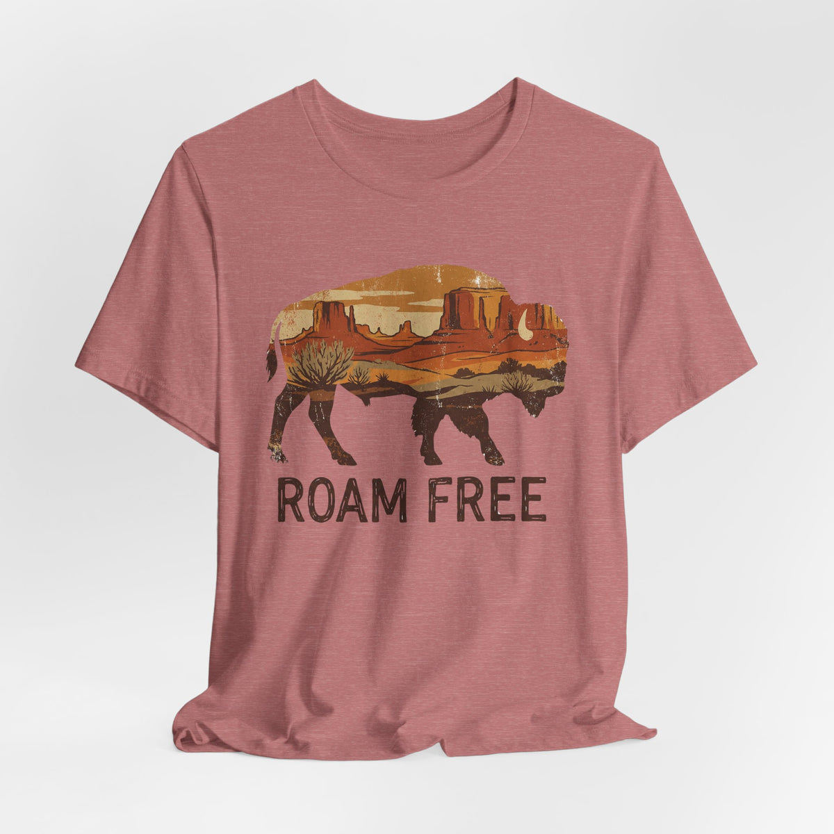 Roam Free Buffalo Desert | Nature Graphic Tee