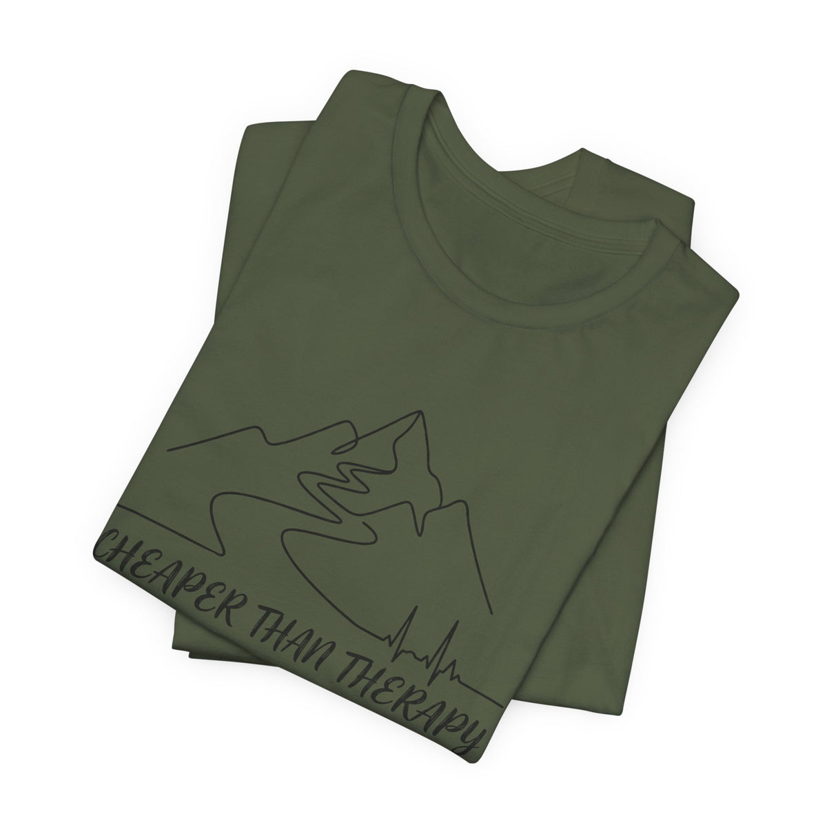 Cheaper Than Therapy | Mountain Hiking Graphic Tee