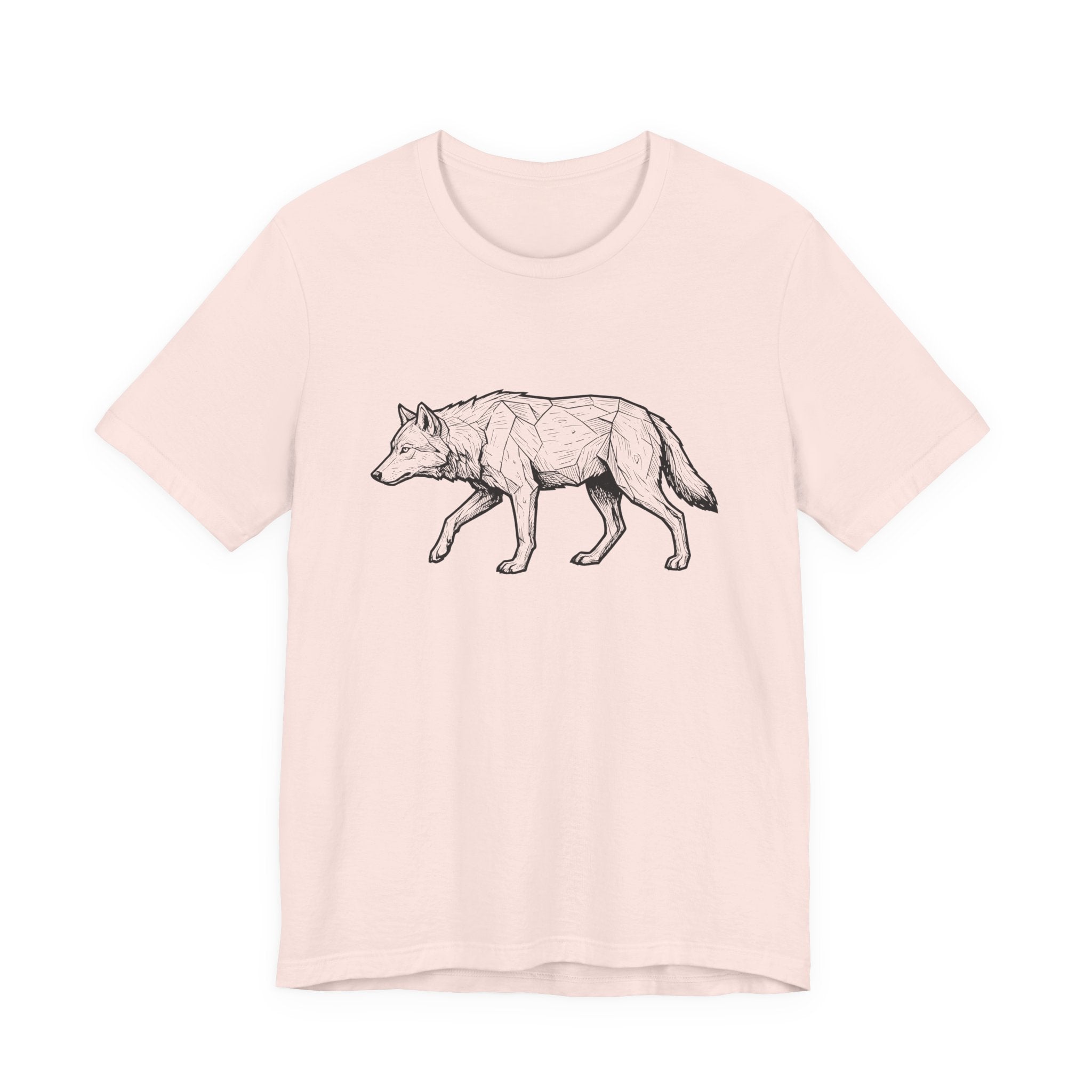 Geometric Wolf Wildlife Art | Nature Graphic Tee