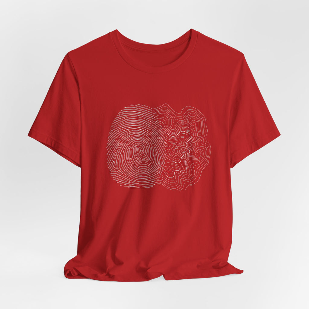 Topographic Map Art | Nature Graphic Tee