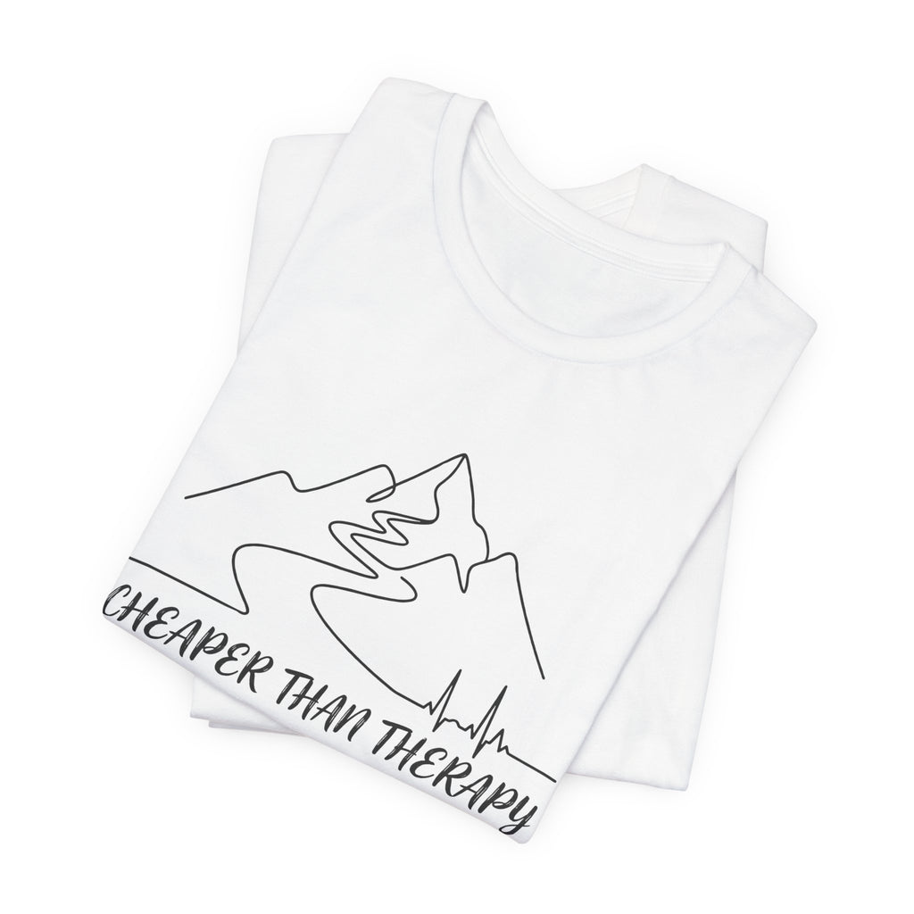 Cheaper Than Therapy | Mountain Hiking Graphic Tee