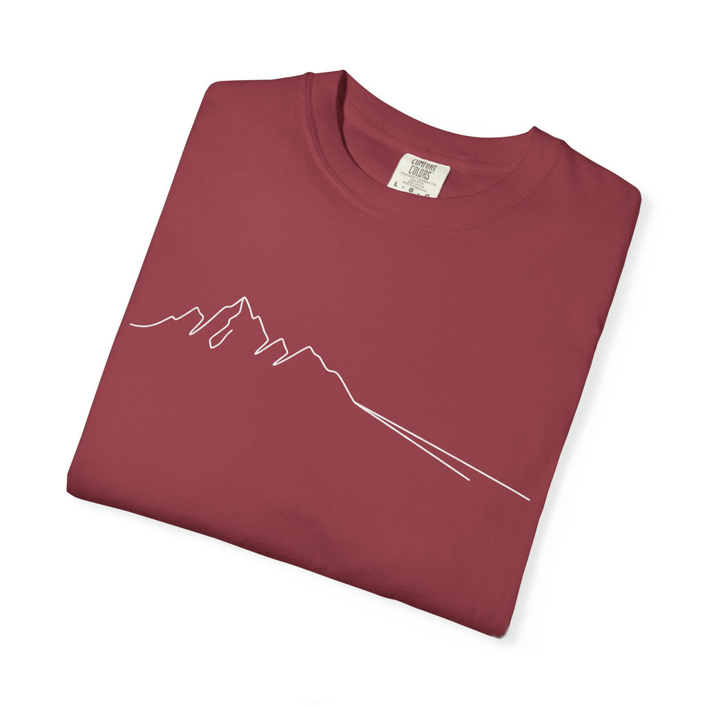 Mountain Outline T-Shirt — Minimalist Hiking Tee