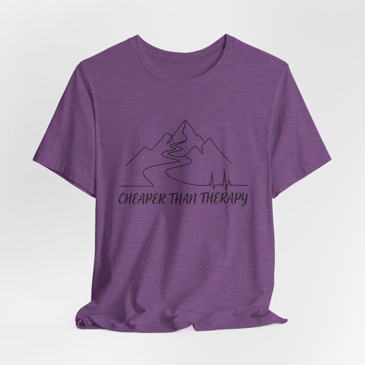 Cheaper Than Therapy | Mountain Hiking Graphic Tee