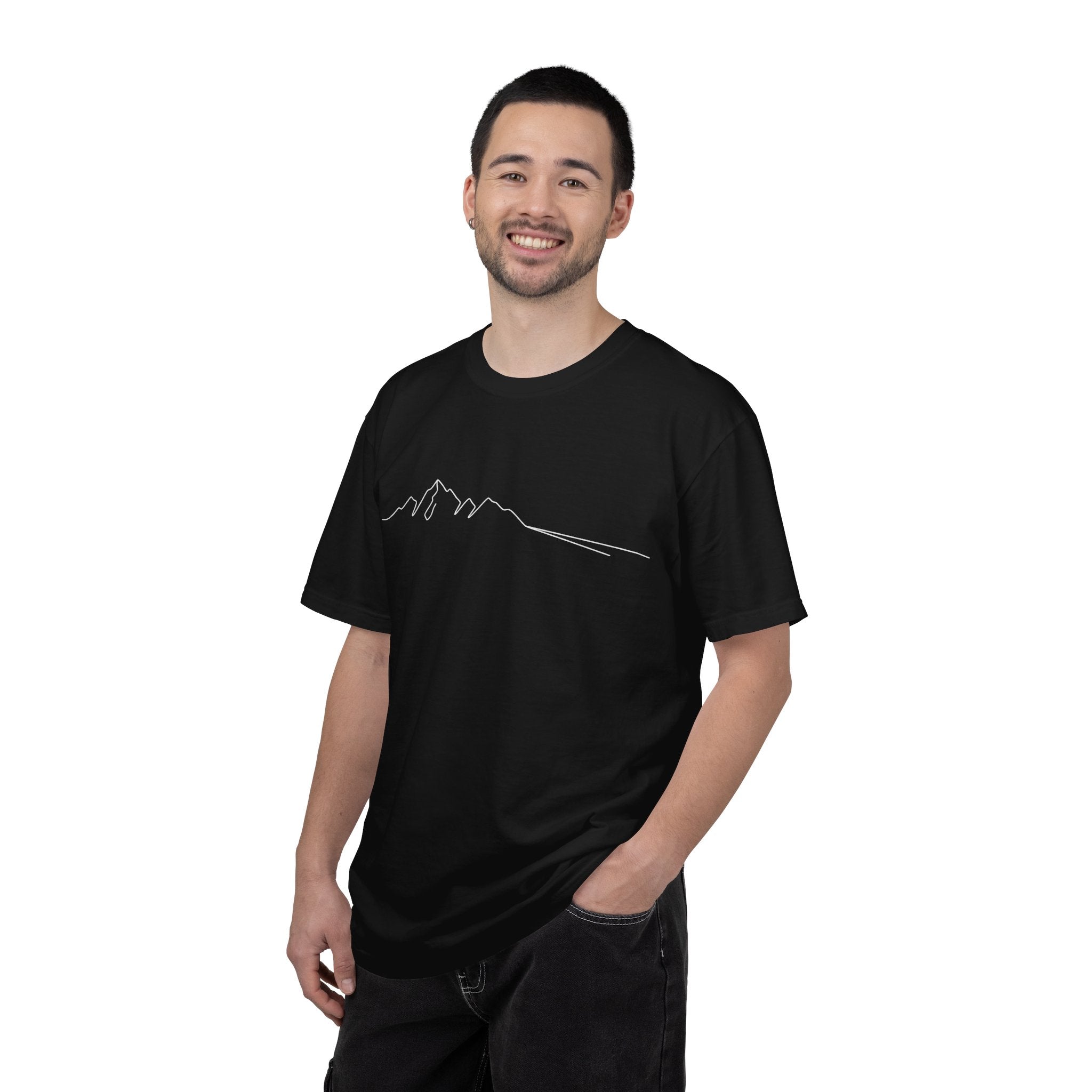 Mountain Outline T-Shirt — Minimalist Hiking Tee