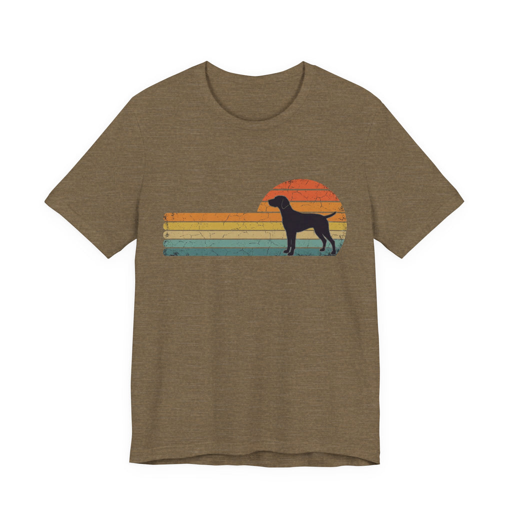 Retro Vizsla Sunset | Dog Lover Graphic Tee
