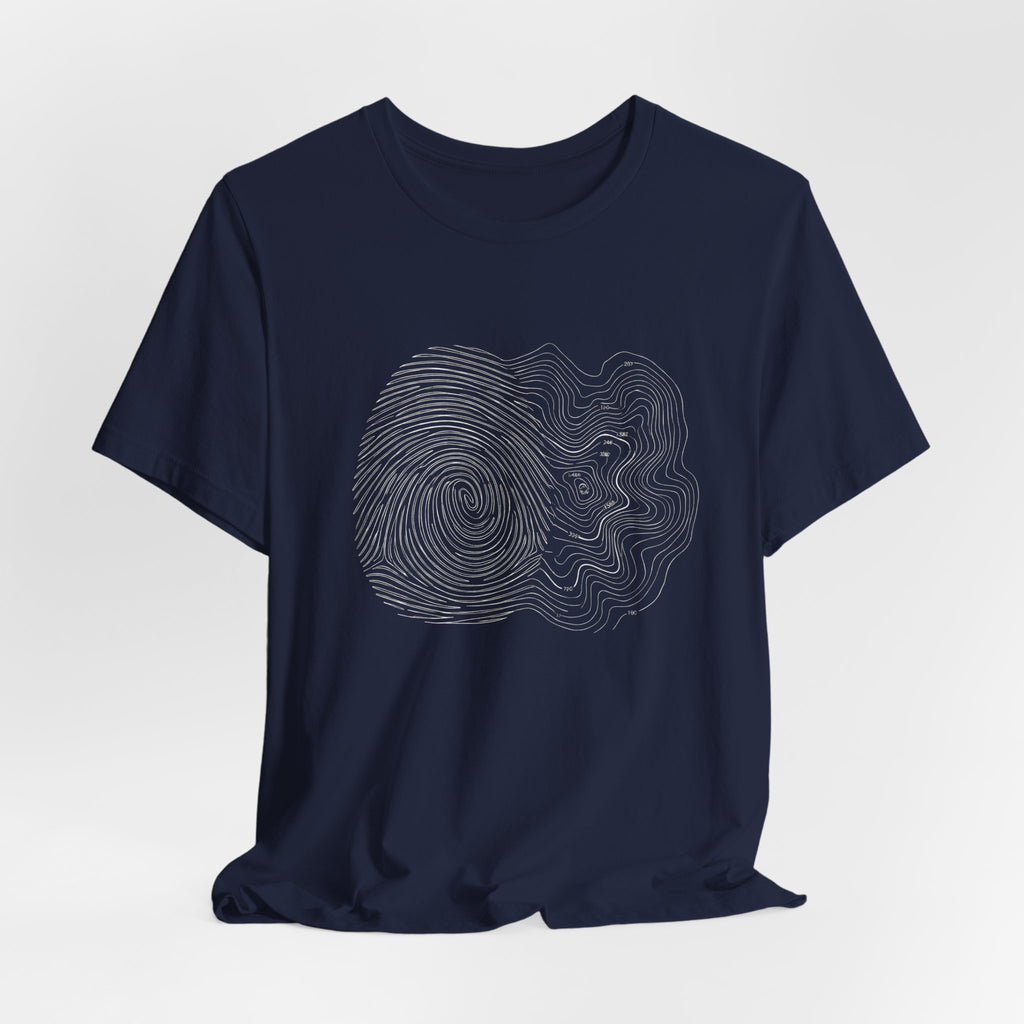 Topographic Map Art | Nature Graphic Tee