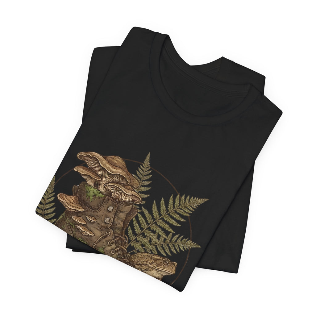 Rot Is Life T‑Shirt — Woodland Mushroom Decay Graphic Tee