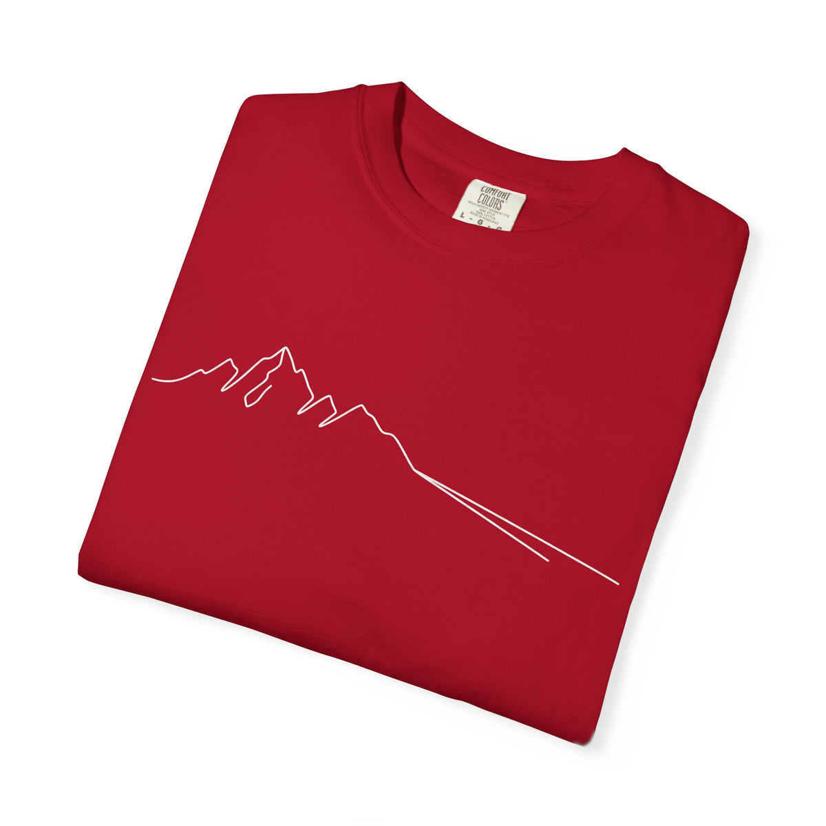 Mountain Outline T-Shirt — Minimalist Hiking Tee
