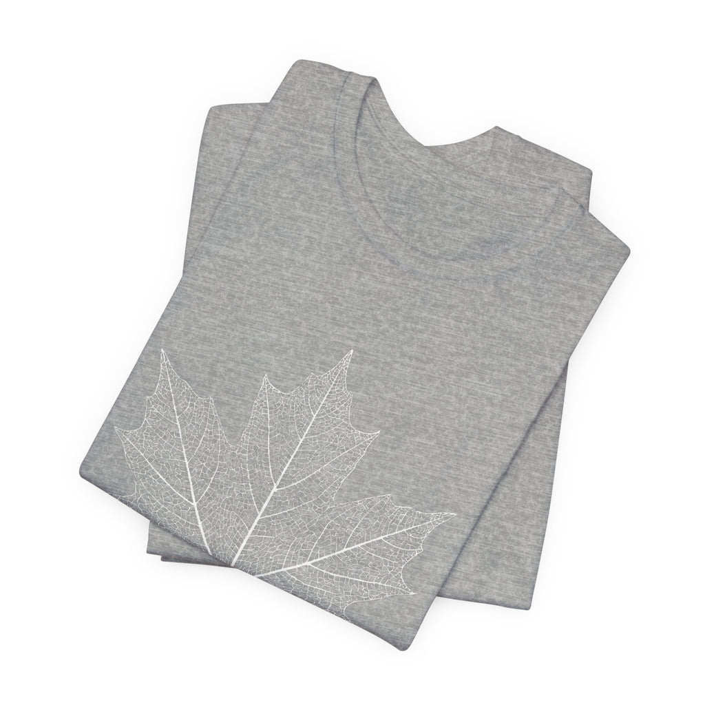 Maple Leaf Line Art | Nature Graphic Tee