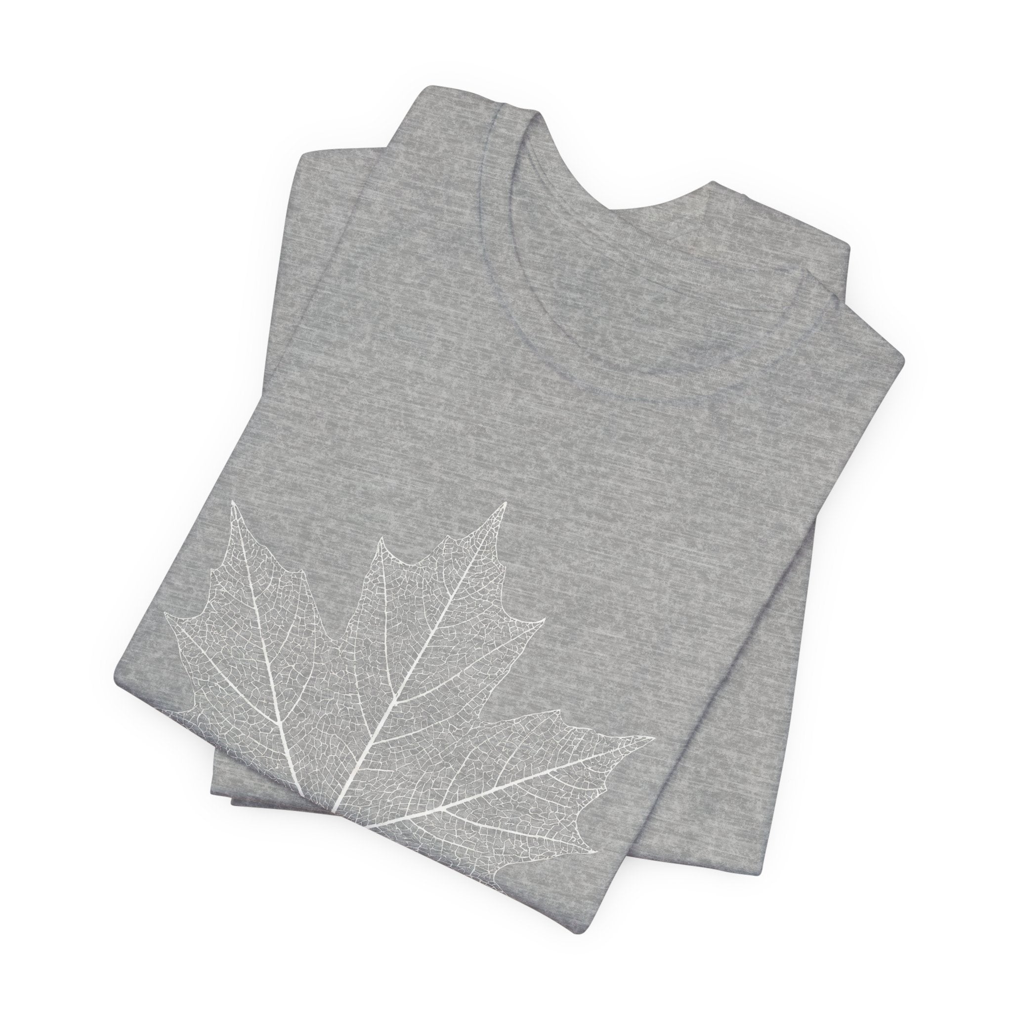 Maple Leaf Line Art | Nature Graphic Tee