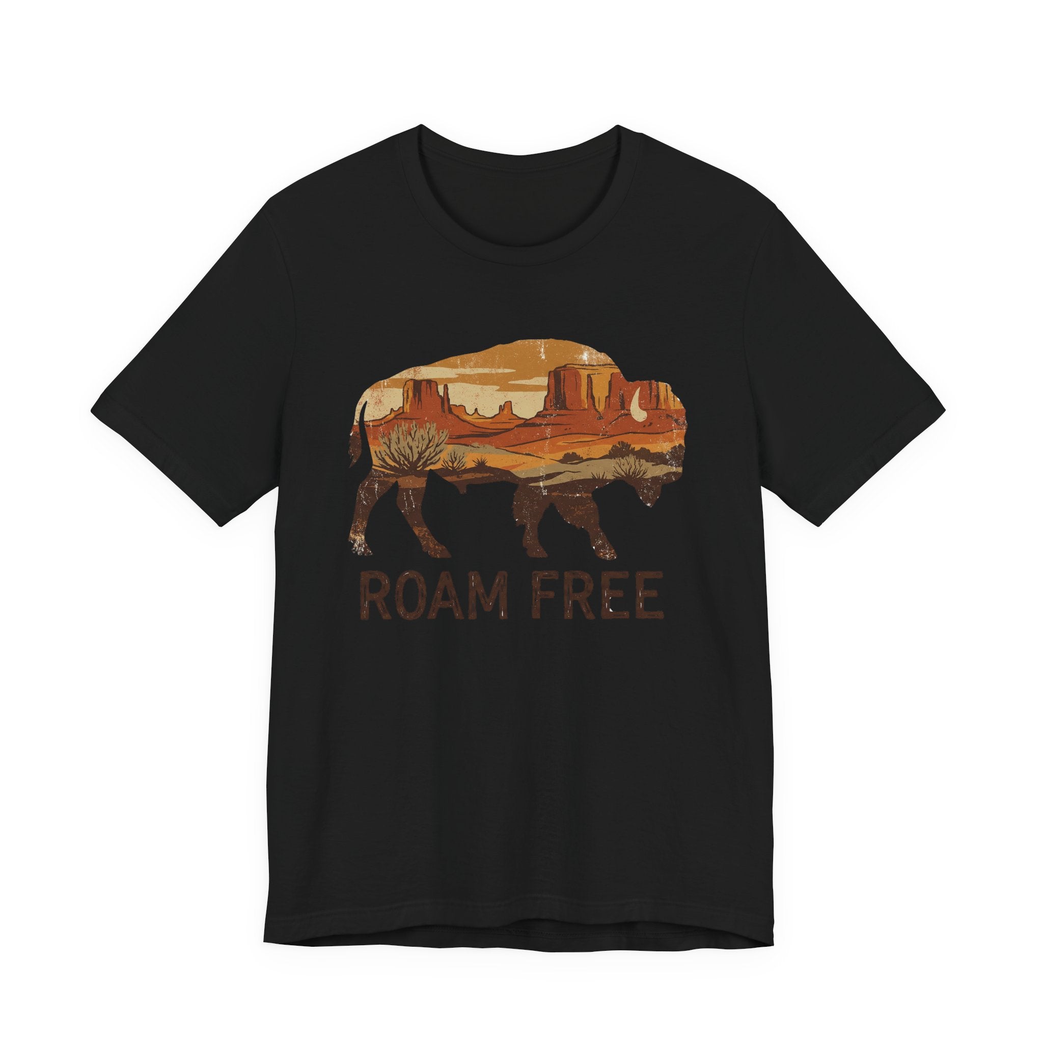 Roam Free Buffalo Desert | Nature Graphic Tee