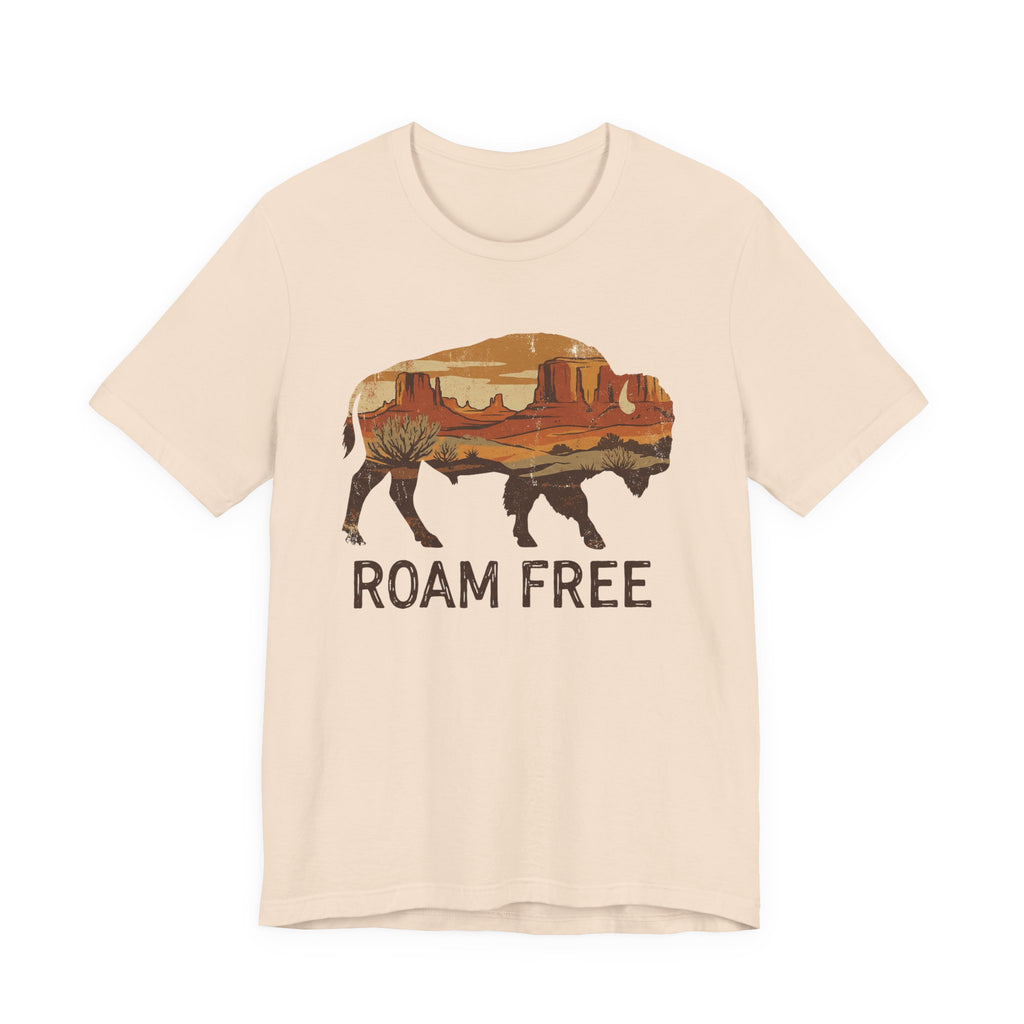 Roam Free Buffalo Desert | Nature Graphic Tee