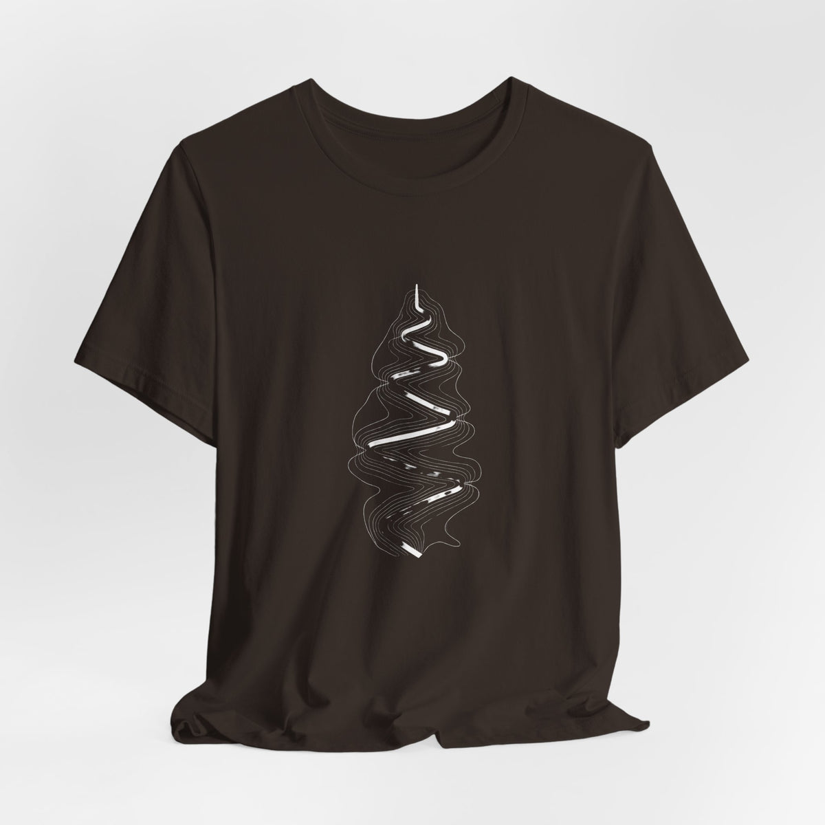 Switchback Trail | Minimalist Topo Line Art Graphic Tee