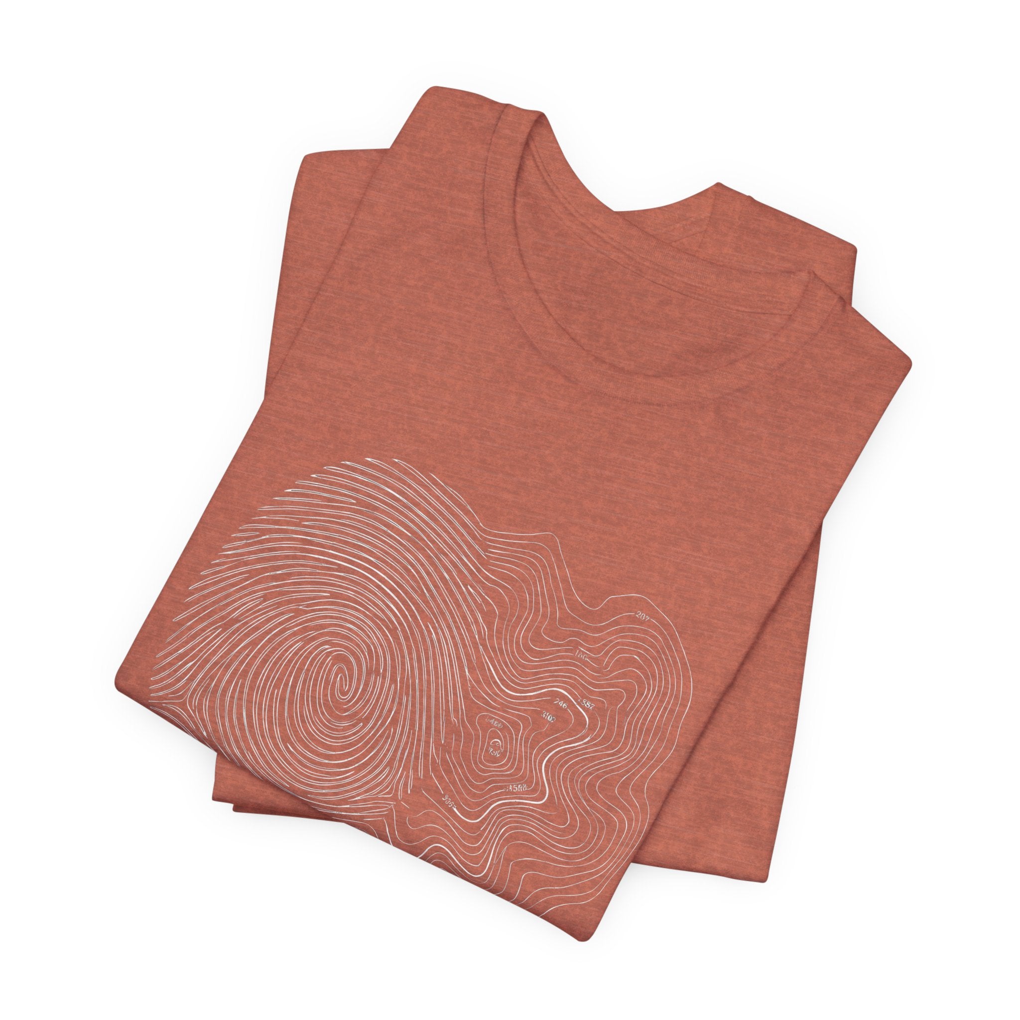 Topographic Map Art | Nature Graphic Tee