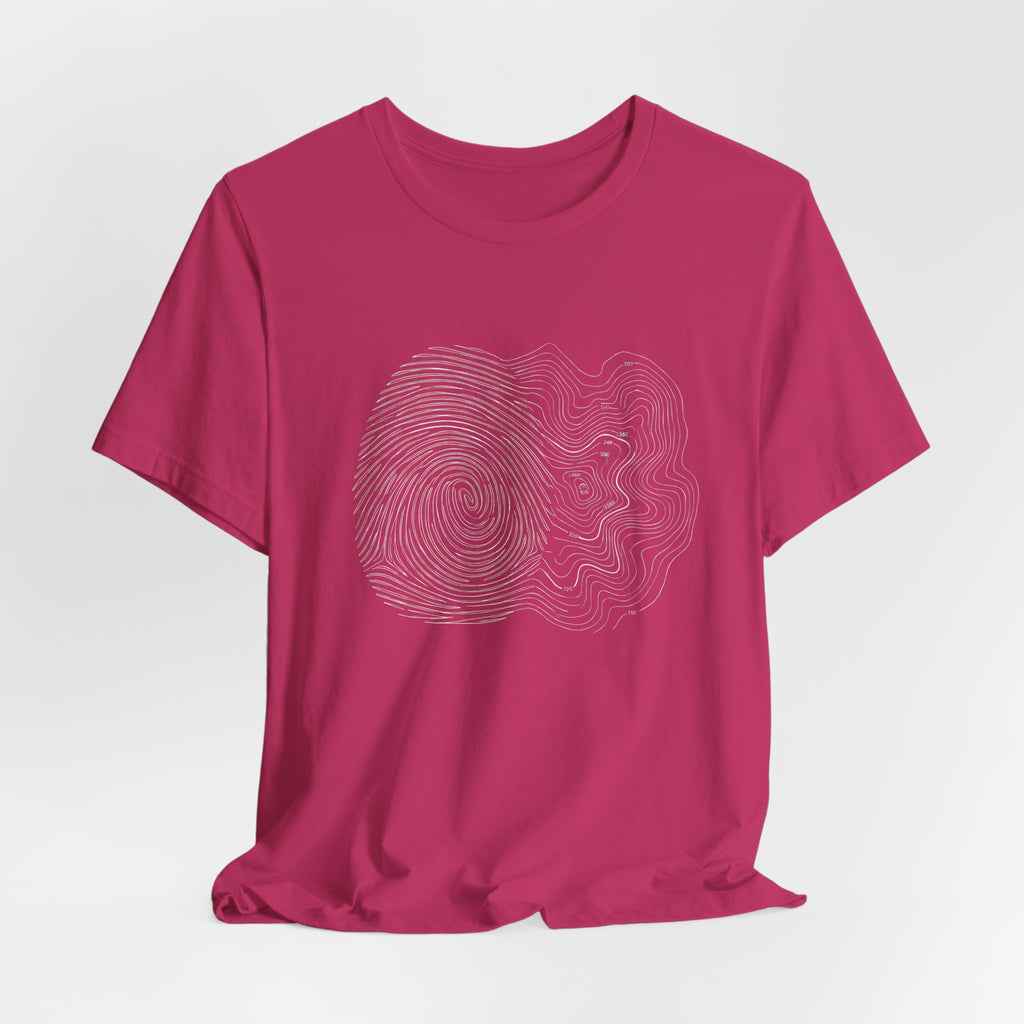 Topographic Map Art | Nature Graphic Tee