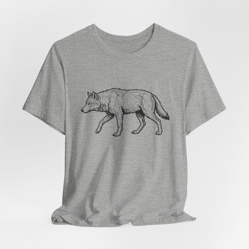Geometric Wolf Wildlife Art | Nature Graphic Tee