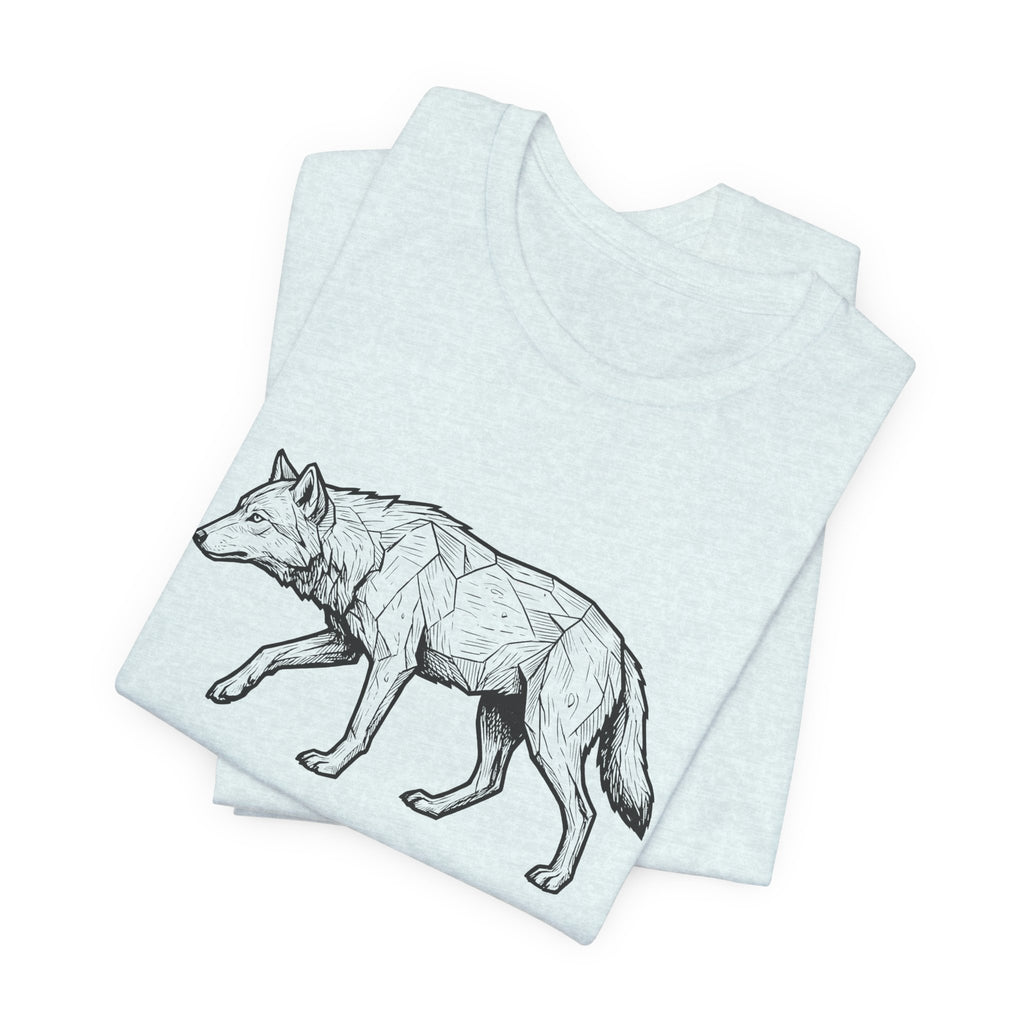 Geometric Wolf Wildlife Art | Nature Graphic Tee