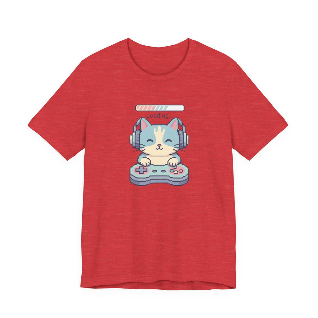 Gaming Cat Loading Screen | Pixel Art Graphic Tee