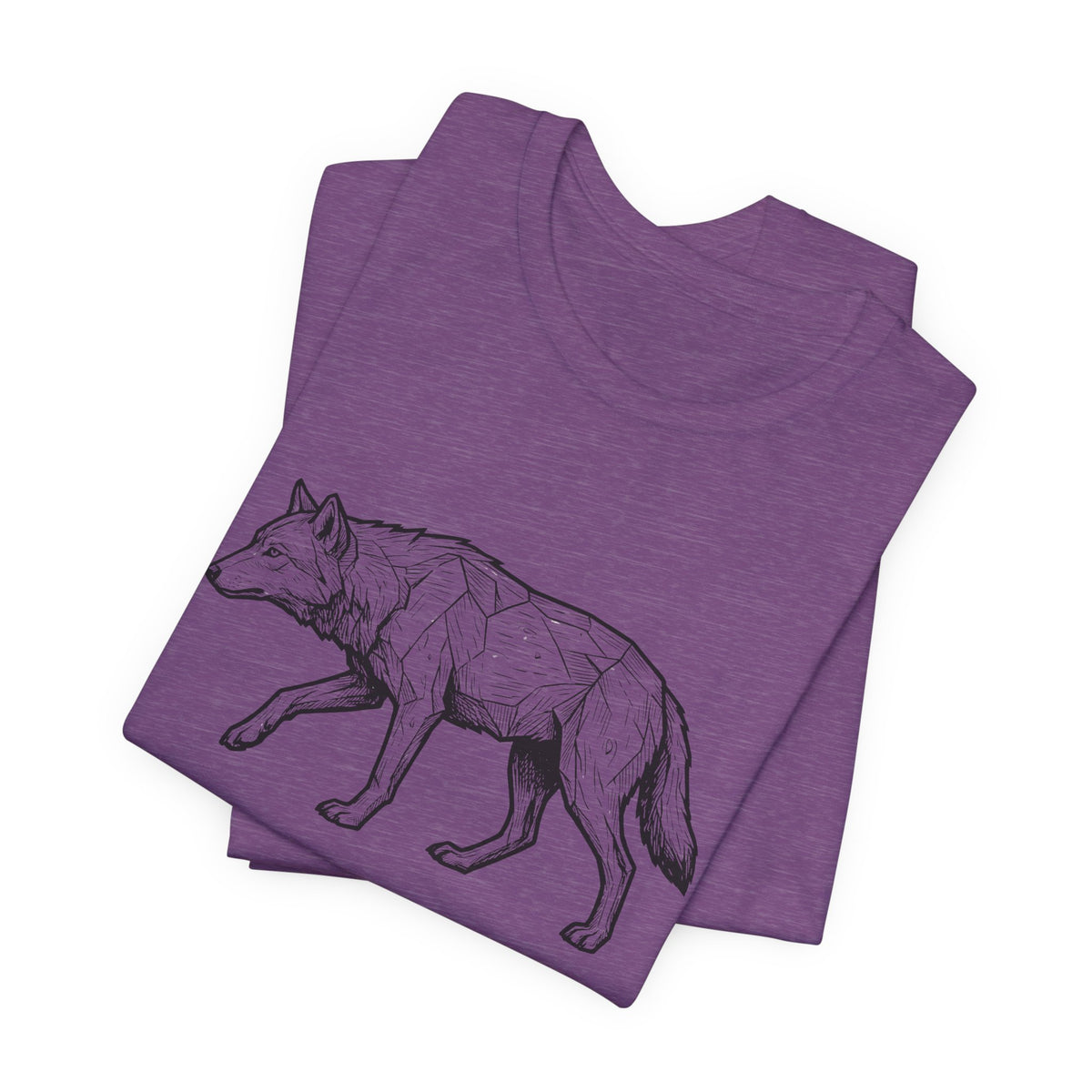 Geometric Wolf Wildlife Art | Nature Graphic Tee