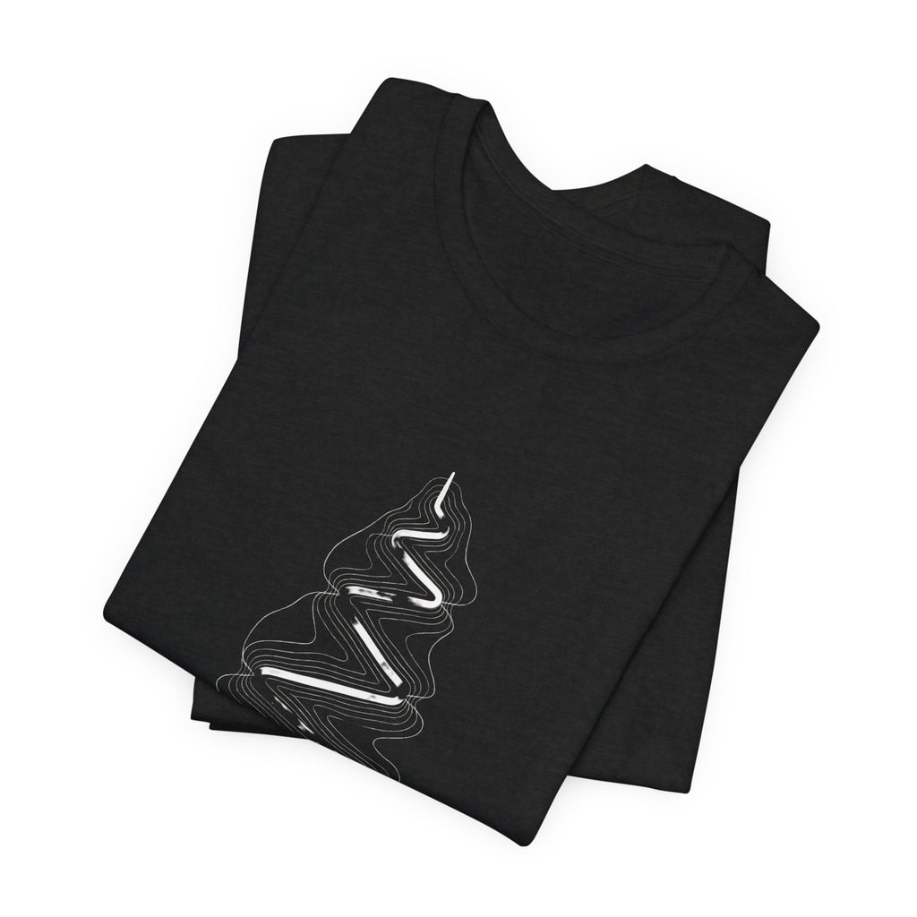 Switchback Trail | Minimalist Topo Line Art Graphic Tee