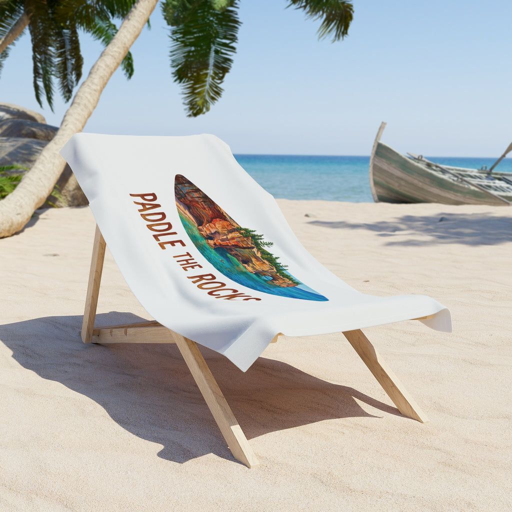 Paddle the Rocks | Great Lakes Kayaking Beach Towel